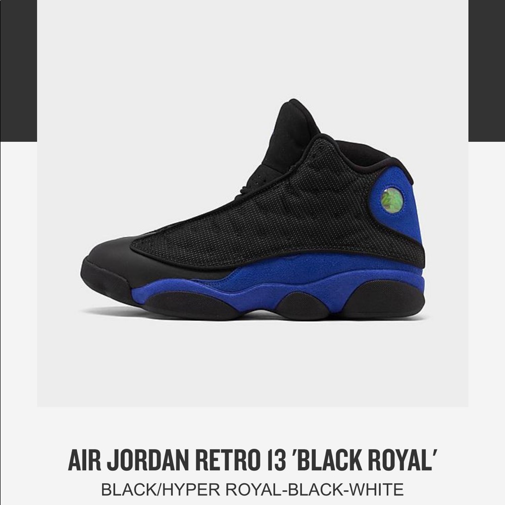 Jordan retro “black royal” 13   Bnib Sz 9.5